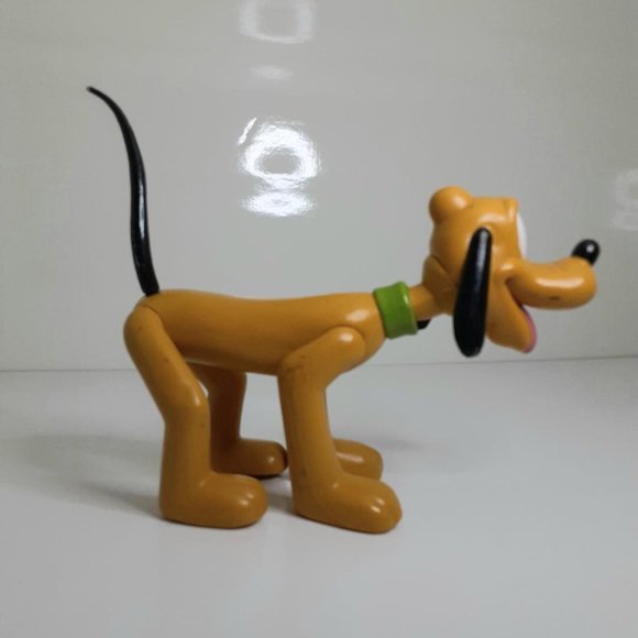 Disney Pluto Dog Jointed Bendable Figure Vinyl Vintage 1970s - Picture 2 of 4